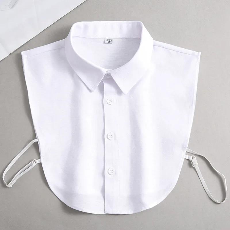 Оксфордская текстильная хлопковая накладка-воротник для мужчин, унисекс, универсальная, весенне-летняя, модная, деловой воротник для ношения под рубашку в офисе