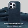 Магнитный чехол из замши Алькантара для iPhone 17 Pro Max Air 17 16 Pro 15 14 Plus 13 12 Всесторонний чехол с поддержкой беспроводной зарядки