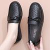 Middle-aged Women's Spring Summer Flats Mom's Comfortable Breathable Hollow Out Shoes Soft Sole Non-slip Loafers