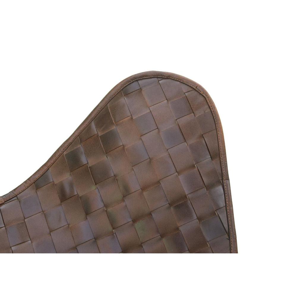 Handmade Leather Relax Butterfly Chair Living Room Chairs Brown
