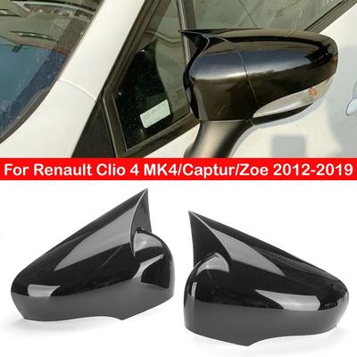 Для Renault Clio 4 MK4/Captur/Zoe 2012-автомобильное боковое зеркало заднего вида, наклейка на крыло, наклейка на внешнюю дверь, отделка корпуса из углеродного волокна