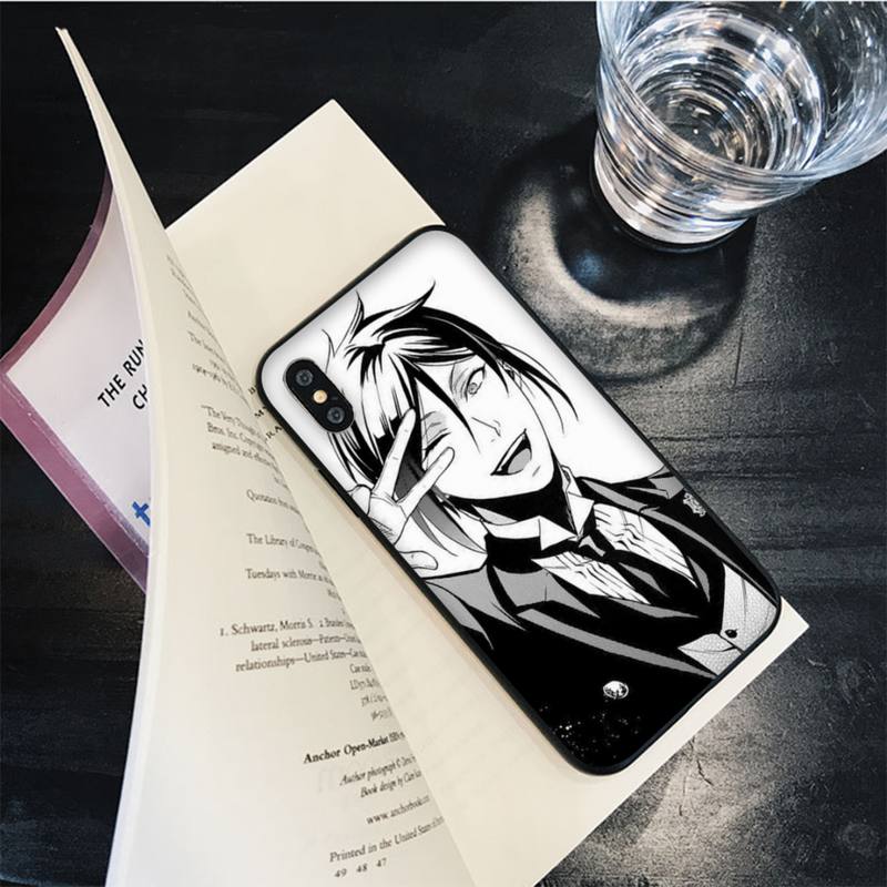 Чехол для телефона с рисунком «Черный дворецкий Себастьян Михаэлис» для iPhone 13 11 12 pro XS MAX 8 7 6 6S Plus X 5S SE 2020 XR