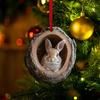 Owl Raccoon Christmas Decoration Christmas Tree Pendant 2D Flat Print Acrylic Small Pendant Xmas Navidad Gift 2025