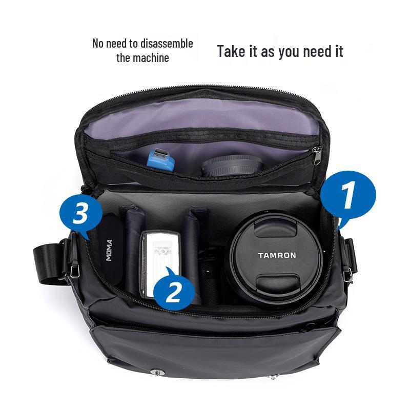 Waterproof DSLR & Mirrorless Camera Crossbody Bag for Photography (Fuji, Canon, Nikon, Sony)
