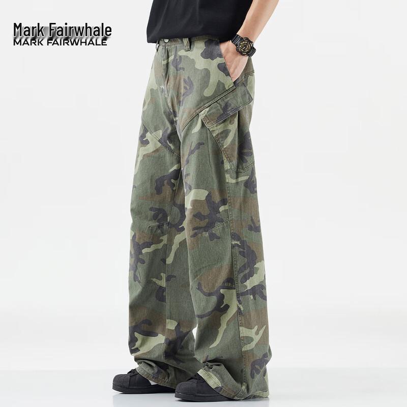 Mark Fairwhale Men's Loose Camouflage Cargo Pants