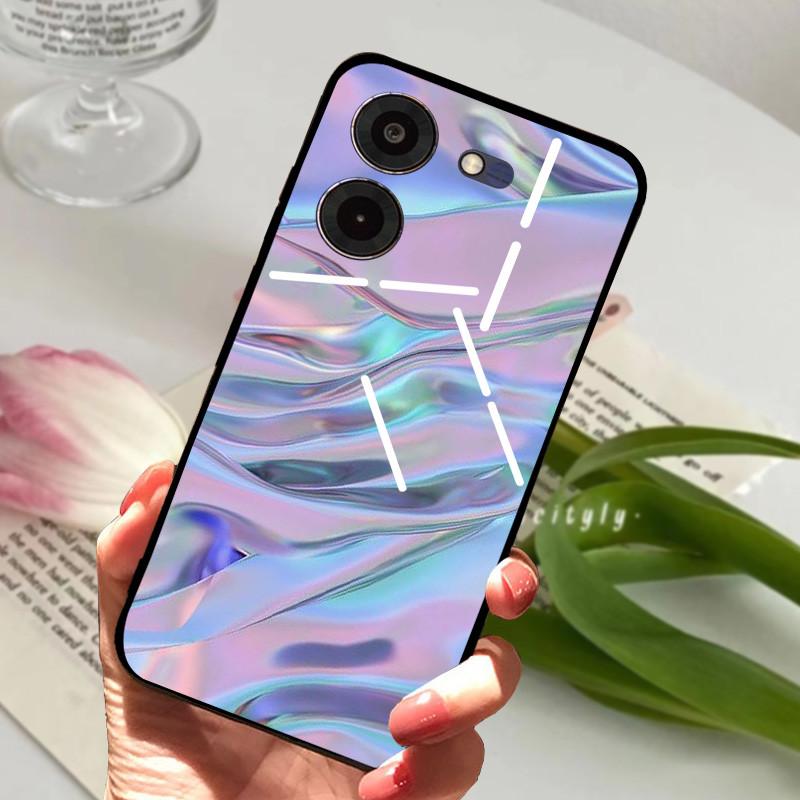 Чехол для Tecno Pova 5 Pro 5G Pova5 4G Мягкий Силикон ТПУ Задняя Крышка Телефона Для Tecno Pova Neo 3 Ударопрочный Бампер LH6n Мультяшный