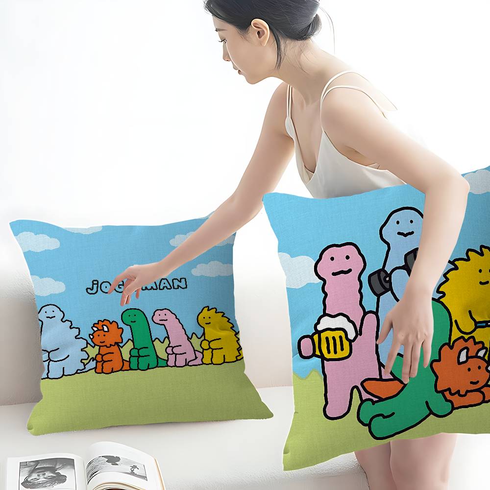 Cartoon J-Joguman Pillow Gift Home Office Decoration Bedroom Sofa Car Cushion Cover Case 45X45