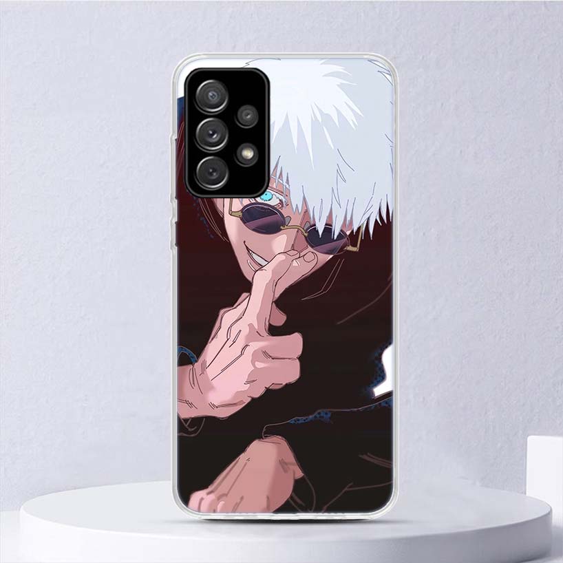 Kaisen J-Jujutsu Годжо Сатору Мягкий чехол для Samsung Galaxy A52 A51 A50S A12 A10S A20S A30S Чехол для телефона A71 A41 A31 A21S A70 A40 A