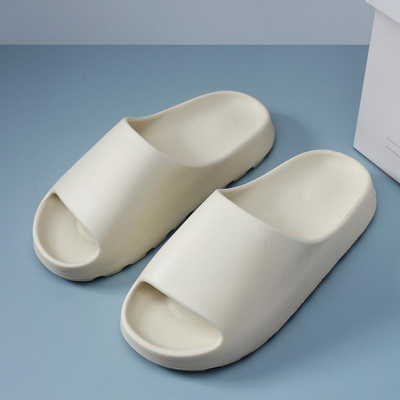 Модная однотонная летняя домашняя обувь унисекс, уютные шлепанцы для пар, гибкие мягкие сандалии для мужчин и женщин, тапочки, домашние шлепанцы