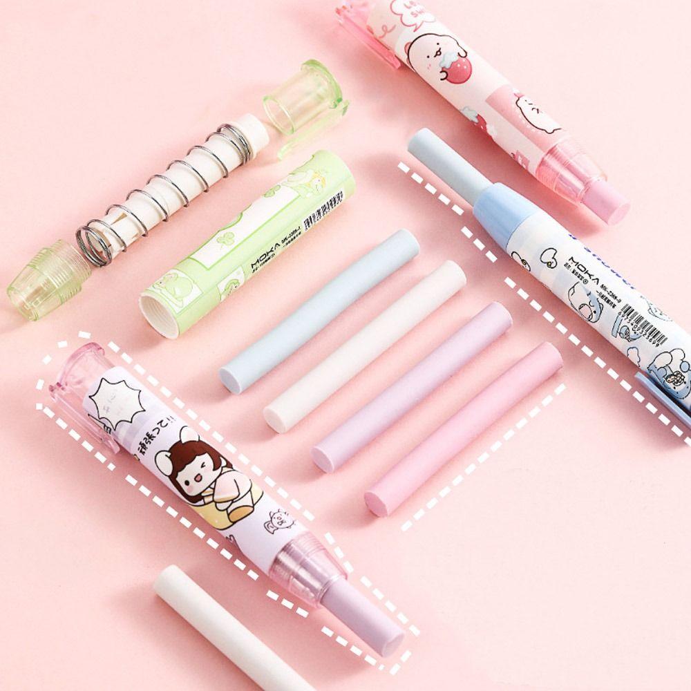 Replaceable Rubber Core Mechanical Eraser Students Prize Pen Type Eraser  Children