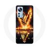 Case for Xiaomi Mi 12 / 12X Vikings Series Season 6 Logo V Sword of Fire Black Background