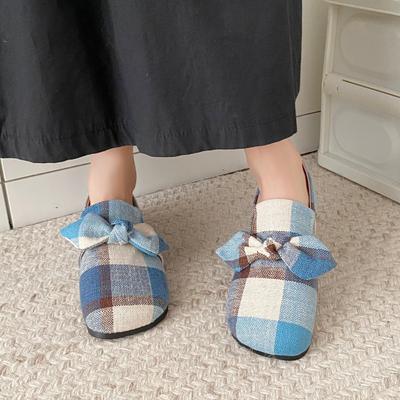 Модная весенняя новая одинарная обувь женская модная с круглым носком тканевая с бантом-бабочкой мягкая подошва противоскользящая износостойкая обувь на плоской подошве