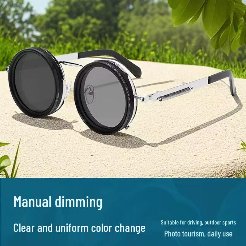 Солнцезащитные очки для рыбалки 2025 года, поляризационные, с регулируемым ND-фильтром от 2 до 400 (9 ступеней), защита от УФ-лучей