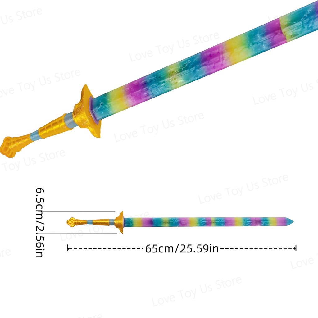Rumi Sword Cosplay Costume Accessories Lights Colorful Women Roleplay 3D Printing Arms Props Halloween Carnival Party Gifts