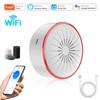 Tuya ZigBee WiFi Smart Alarm Siren Intelligent Sound and Light Alarm Smart Life APP Alexa Google Assistant Home Security System