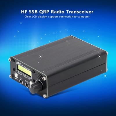 8-диапазонный радиоприемопередатчик Полный режим КВ SDR QRP SSB Приемопередатчик Разъем для антенны BNC Комплект микрофона для приемопередатчика 100-240 В