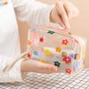 Portable Transparent Makeup Bag Zippered PVC Cosmetic Pouch for Women Travel Toiletry Storage Bag