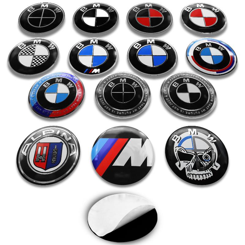 4Pcs 56mm 60mm 65mm Car Wheel Center Hub Caps Stickers Badge Accessories For BMW E46 E39 E87 E90 E28 E53 E30 E60 E34 E36 E61 E62