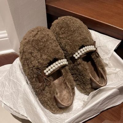 Зимние туфли на плоской подошве с круглым носком, разноцветные женские туфли без застежек, распродажа 2024 года, высококачественные лаконичные туфли на плоской подошве с бисером Sapatos Baixos