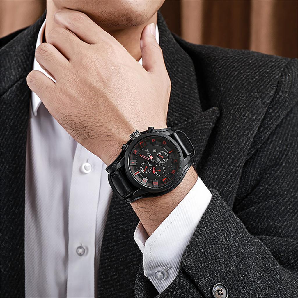 Мужские водонепроницаемые светящиеся наручные часы-будильник для бега