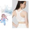 Детский беспроводной бесшовный спортивный бюстгальтер для девочек, детский тренировочный бюстгальтер, противоскользящий спортивный жилет, нижнее белье для подростков