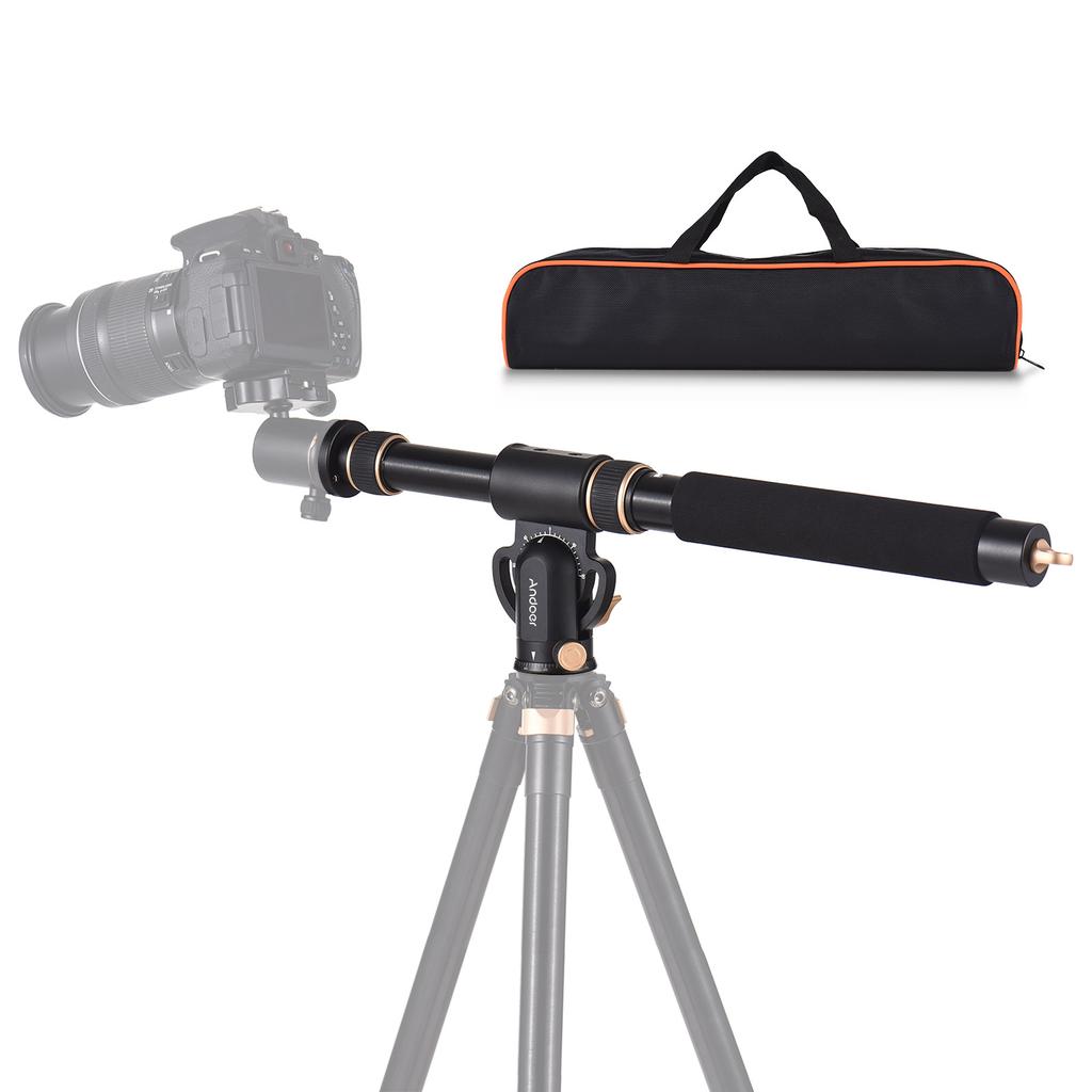 Andoer Universal Tripod Extension Arm Aluminum Alloy Detachable Extender Horizontal Centre Column