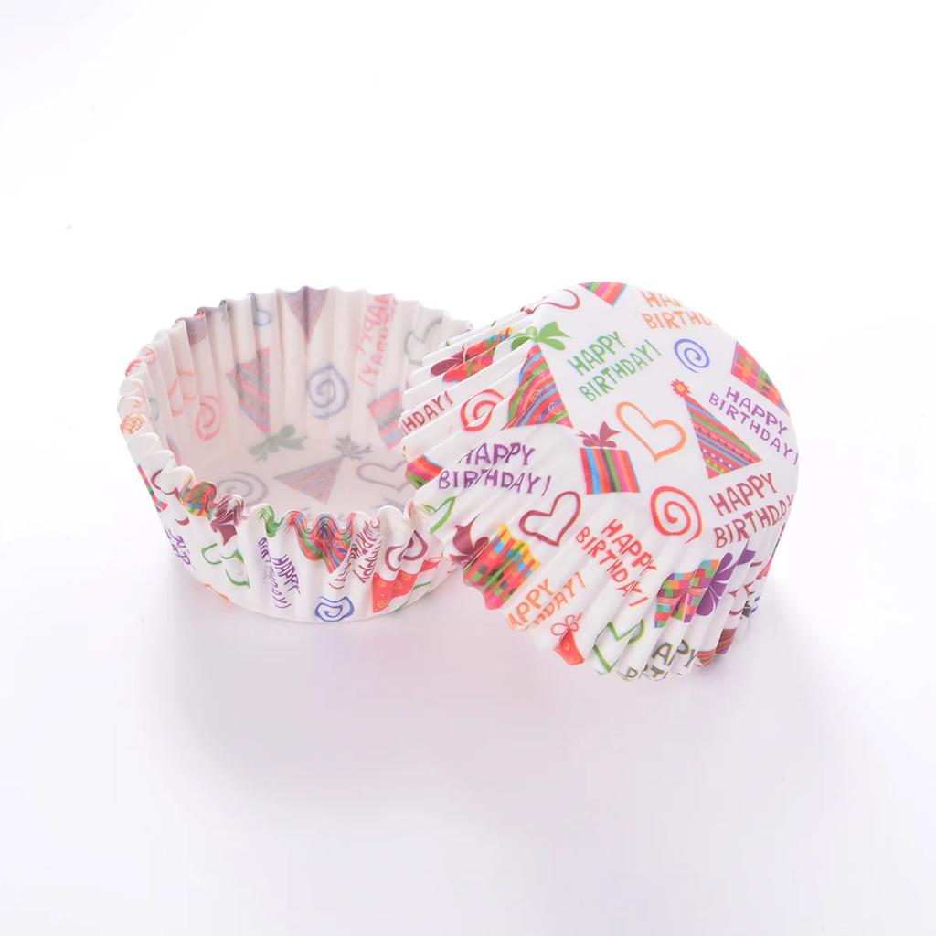 100 шт. Форма для кекса, инструмент для выпечки, держатель для бумаги с масляной стойкостью, коробка для кексов, чехол для чашки, поднос для вечеринки, инструменты для украшения торта, принадлежности для вечеринки