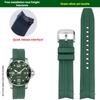 Для Longines Kangkas Фторкаучуковый Ремешок L3.742 781 782 Черно-синяя Серия Быстросъемный Водонепроницаемый Ремешок для Часов с Браслетом