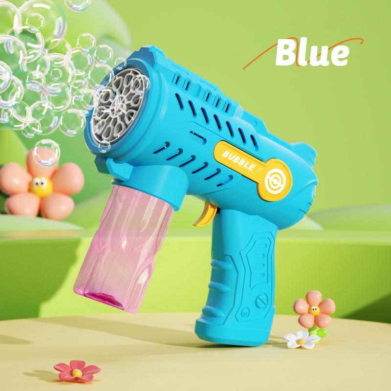 Bubble Children's Toy Small Steel Cannon Fully Automatic Bubble Blowing Outdoor Bubble Gun Without Battery Bubble Water