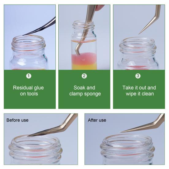 Хорошее очищающее средство для пинцета на 30 мл легко переносит герметичность, продлевает срок службы