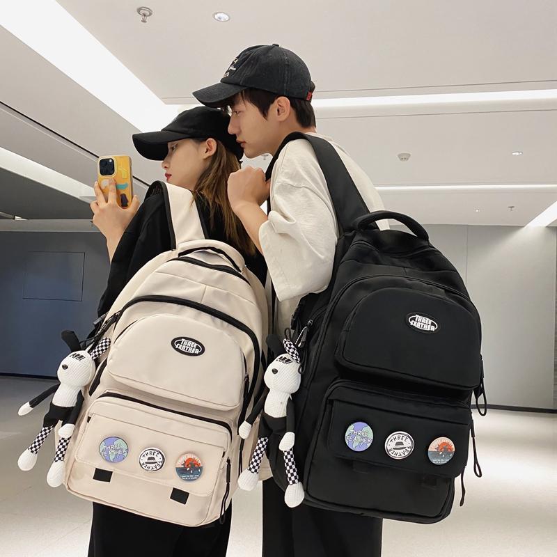 Men's Backpack Student's Lightweight Schoolbag Women's Large Capacity Backpack