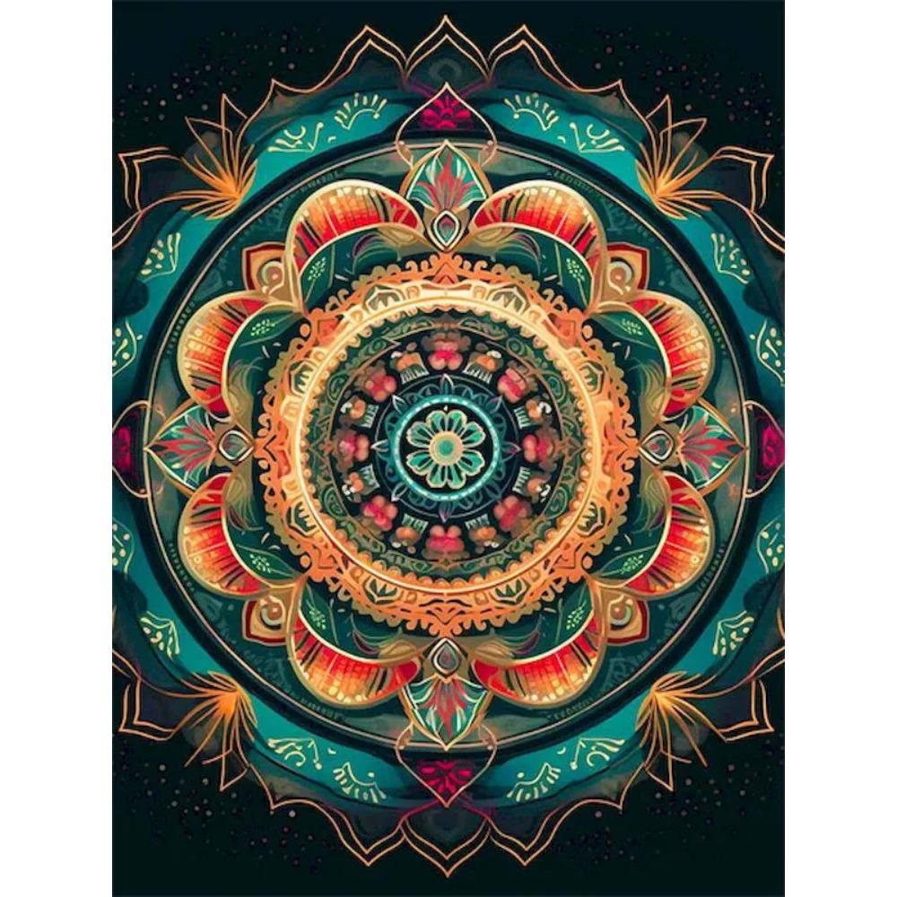 Алмазная живопись Полный дрель Городской пейзаж Круглая алмазная живопись Ручная работа Искусство Мандала Diy Алмазная мозаика Картина Украшение дома