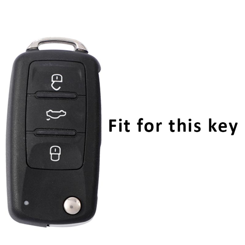 BAVC3 Чехол для автомобильного ключа из ТПУ Держатель Корпус для VW Volkswagen Polo Golf Passat Beetle Caddy Tiguan Skoda Octavia Kodiaq Seat Leon Altea