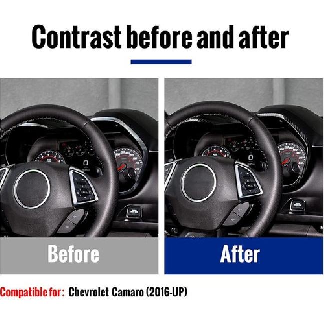 Dashboard trument Box Cover Trim Strips For Chevy Camaro 2016+ Carbon Fiber