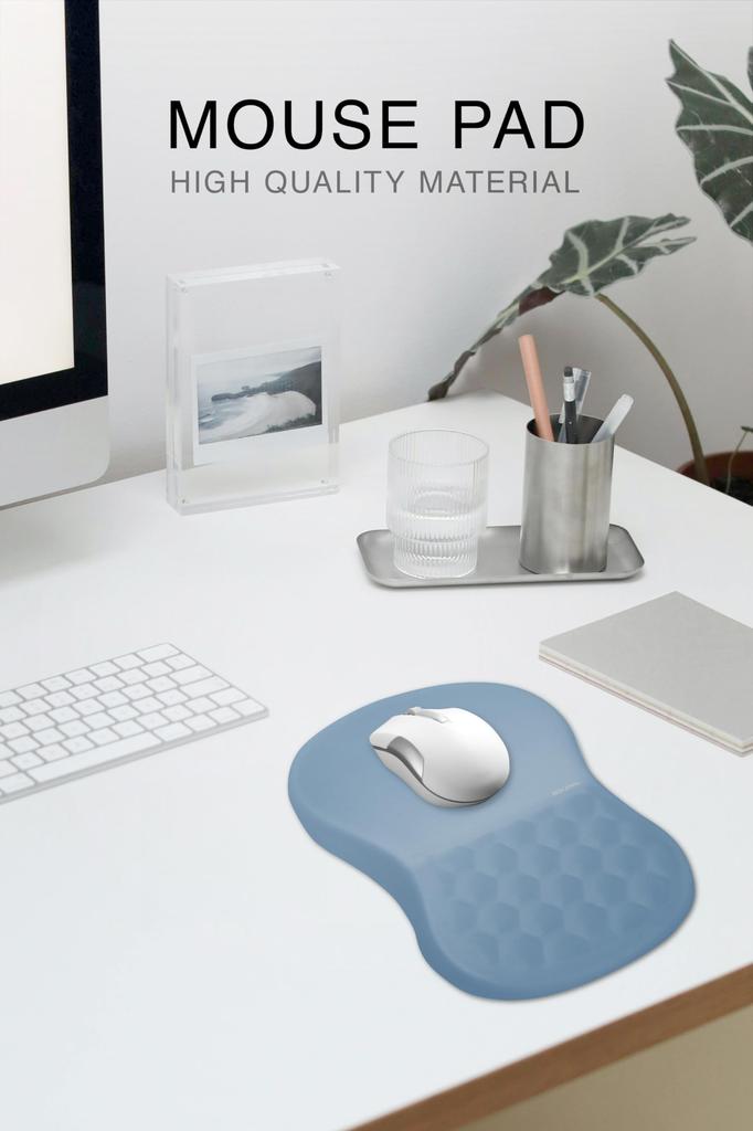 REDCANAL коврик для мыши Поддержка запястья Подставка для запястья Интегрированная поддержка боли в запястье Пена с эффектом памяти Легкий игровой подлокотник Офисный кабинет Унисекс Простой Мягкий Большой