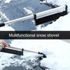 Automotive Shovel Aluminum Alloy Telescopic Snow Shovel Multifunctional Snow and Ice Shovel Winter Tool Car Snow Brush