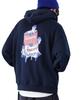 IMPROMES Men's SIDEWAYSTANCE Soup Can Fleece Pullover Hoodie, Navy