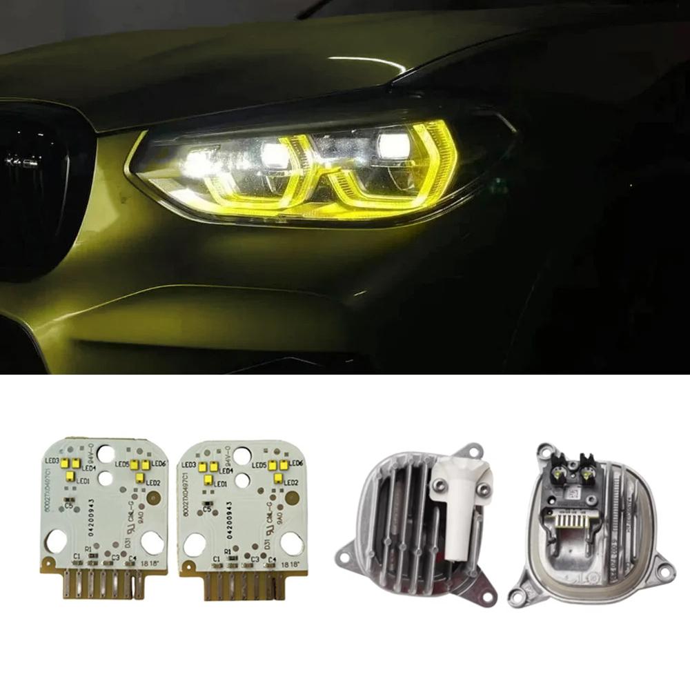 For BMW G01 X3 F97 X3 M G02 X4 F98 X4M 2018-2021 DRL Boards Angel Eye Daytime Running Light Chips 63117466107 63117466108 ysdn68