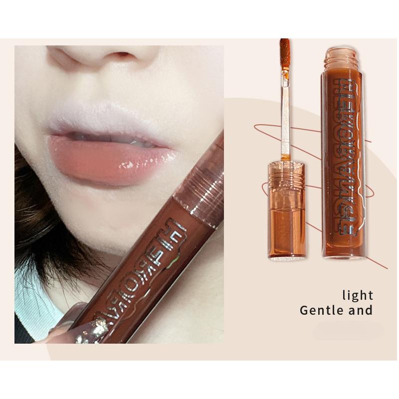 HER ORANGE Lava Paste Шоколадное зеркало Глазурь для губ Водяной туман Роса для губ Женский блеск для губ Нектар для губ Водный блеск Помада Летняя глазурь для губ