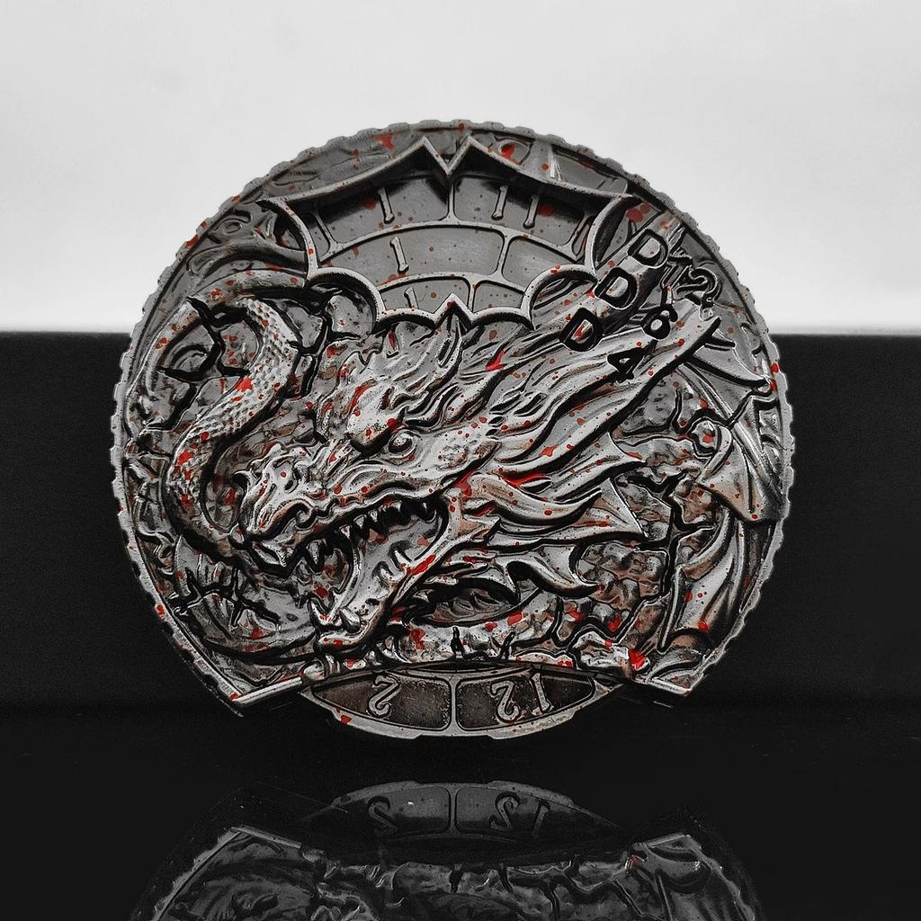 Металлические игральные кости COC Running Dice 7-в-1 Fingertip Gyro Turntable Polyhedron Metal Dice DND Dungeons & Dragons