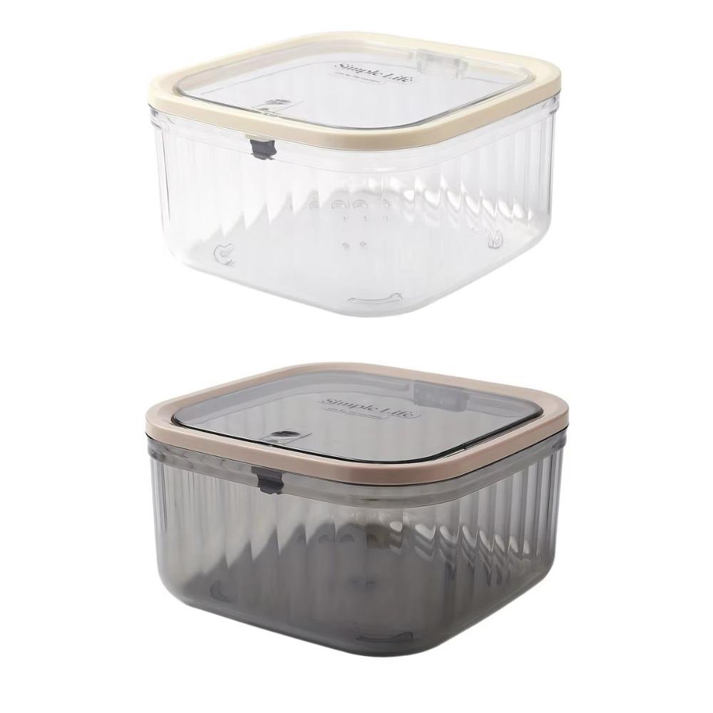 With Lid Transparent Storage Box Dust Proof Desktop Storage Box New Mini Trash Can Desktop
