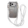 Для телефона IPhone17promax Чехол Мультяшный Мишка Тедди для Apple 16 Гальванизированный Блестящий 15 со Шнурком Защитный Чехол