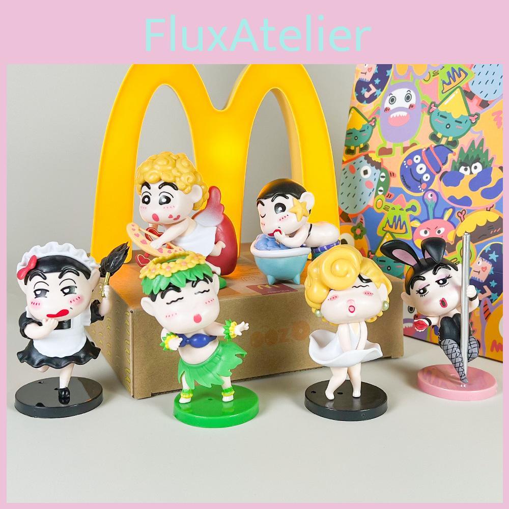 Crayon Shin Funny Chan Grass Skirt Maid Mermaid Angel Style Ornament Model