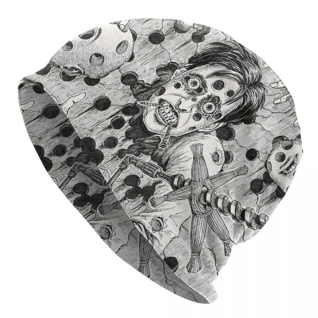 Японская манга Horor Tomie Junji Ito Skullies Шапочки Шапки Унисекс Зимняя теплая вязаная шапка Хип-хоп Капот Шапки Уличная лыжная шапка
