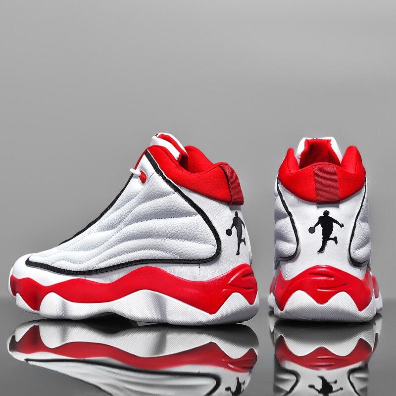 Новые мужские баскетбольные кроссовки, амортизирующие высокие кроссовки, нескользящие баскетбольные ботинки унисекс, тренировочная спортивная обувь