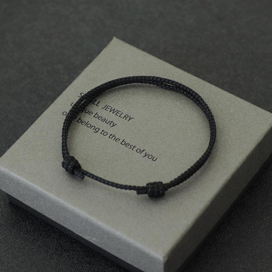Simple Style String Bracelet Unisex Sliding Adjustable Thin Rope Braslet Couple Braclet Casual Versatile Accessories Pulseria