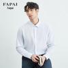 Мужская рубашка FAPAI 100% хлопок, с длинным рукавом, в стиле business casual
