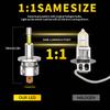 1PC/2PC H3 55W Mini H3 LED Car Headlight Bulb Light New 360° Canbus 30000LM Light for Car Turbo Size Headlamp 6500K 12V With Fan