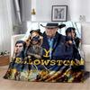 Теплый плед Yellowstone для гостиной, спальни, кровати, дивана, офиса, подарки, фланелевые пледы