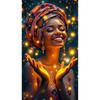 5D Diy Diamond Painting Kit Happy African Women Flower Art Diamond Embroidery Mosaic Cross stitch Home Decoration